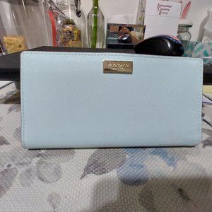 Kate Spade Staci Large Slim Bifold Wallet Sage Beautiful Practical Feminine